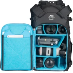 Summit Creative Backpacks>Tenzing 50L Extra Large Roll Top Camera Backpack - Black