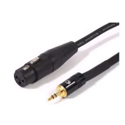 Swamp Audio Cables & Adapters>Microphone Cable XLR (mono female) to 3.5mm Stereo Jack - 3.5mm-150cm