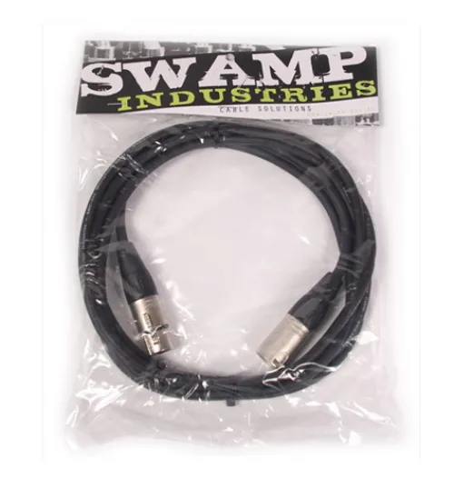 Swamp Audio Cables & Adapters>Stage Series XLR (f) –XLR (m) Balanced Microphone Cable - 10m Black