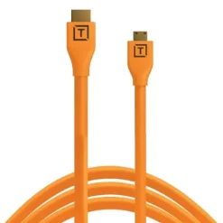 Tether Tools Cables & Connectors>TetherPro HDMI Micro To HDMI 2.0 4.6m Orange