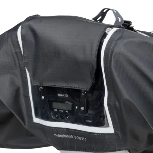 Think Tank Rain & Weather Covers>Hydrophobia Rain Cover for DSLR with a 70-200mm f/2.8 or Similar