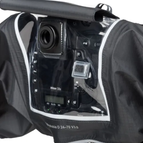 Think Tank Rain & Weather Covers>Hydrophobia Rain Cover for DSLR with a 24-70mm f/2.8 or Similar