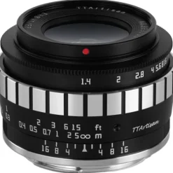 TTArtisan Fujifilm X-Mount>23mm f/1.4 Lens for Fujifilm X Mount - Black with Silver