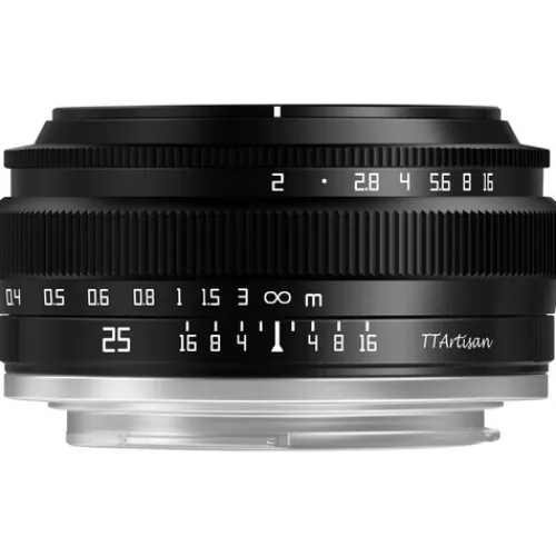 TTArtisan Micro Four Thirds Mount>25mm f/2 Lens for Micro Four Thirds - Black