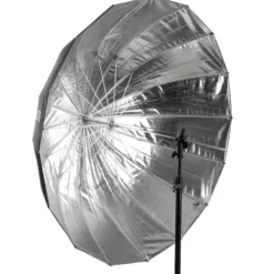 Xlite Reflectors, Softboxes & Umbrellas>105cm Deep Parabolic Black/Silver Umbrella