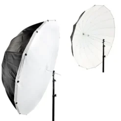 Xlite Reflectors, Softboxes & Umbrellas>Deep Parabolic Black / White Umbrella 130cm
