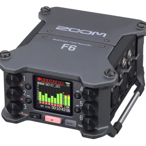 Zoom Audio Recorders & Accessories>F6 FXR106 6 Input 14 Track Multitrack Field Recorder