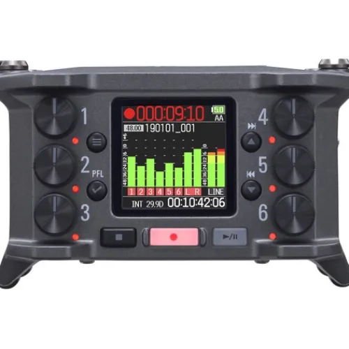 Zoom Audio Recorders & Accessories>F6 FXR106 6 Input 14 Track Multitrack Field Recorder