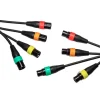Zoom Audio Cables & Adapters|Audio Recorders & Accessories>XLR-4c/cp Microphone Cables with Colour ID Rings Pack